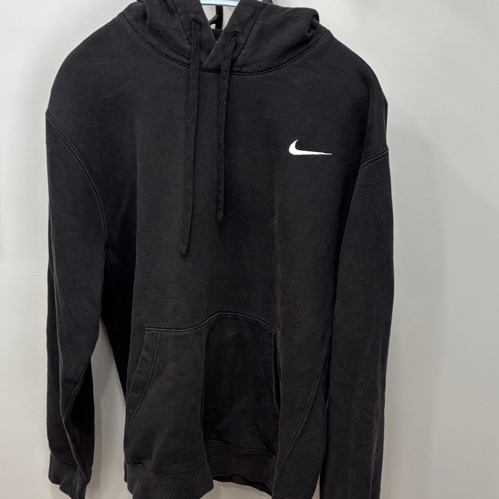 Nike Black Hoodie with White Logo